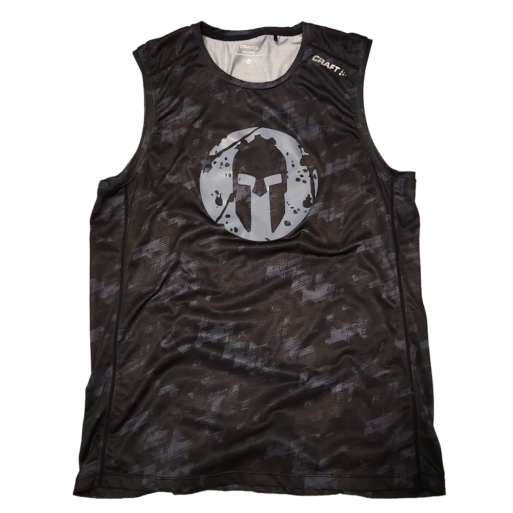 Spartan By Craft Pro Series Tech Tank, Sleeveless Muscle Shirt, Size Medium